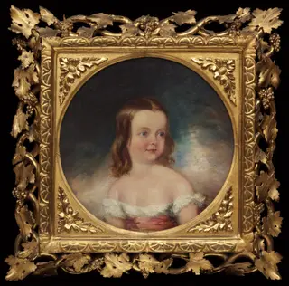 Helen Mary Dickinson (aged two years), by Marshall Claxton, oil, 1852