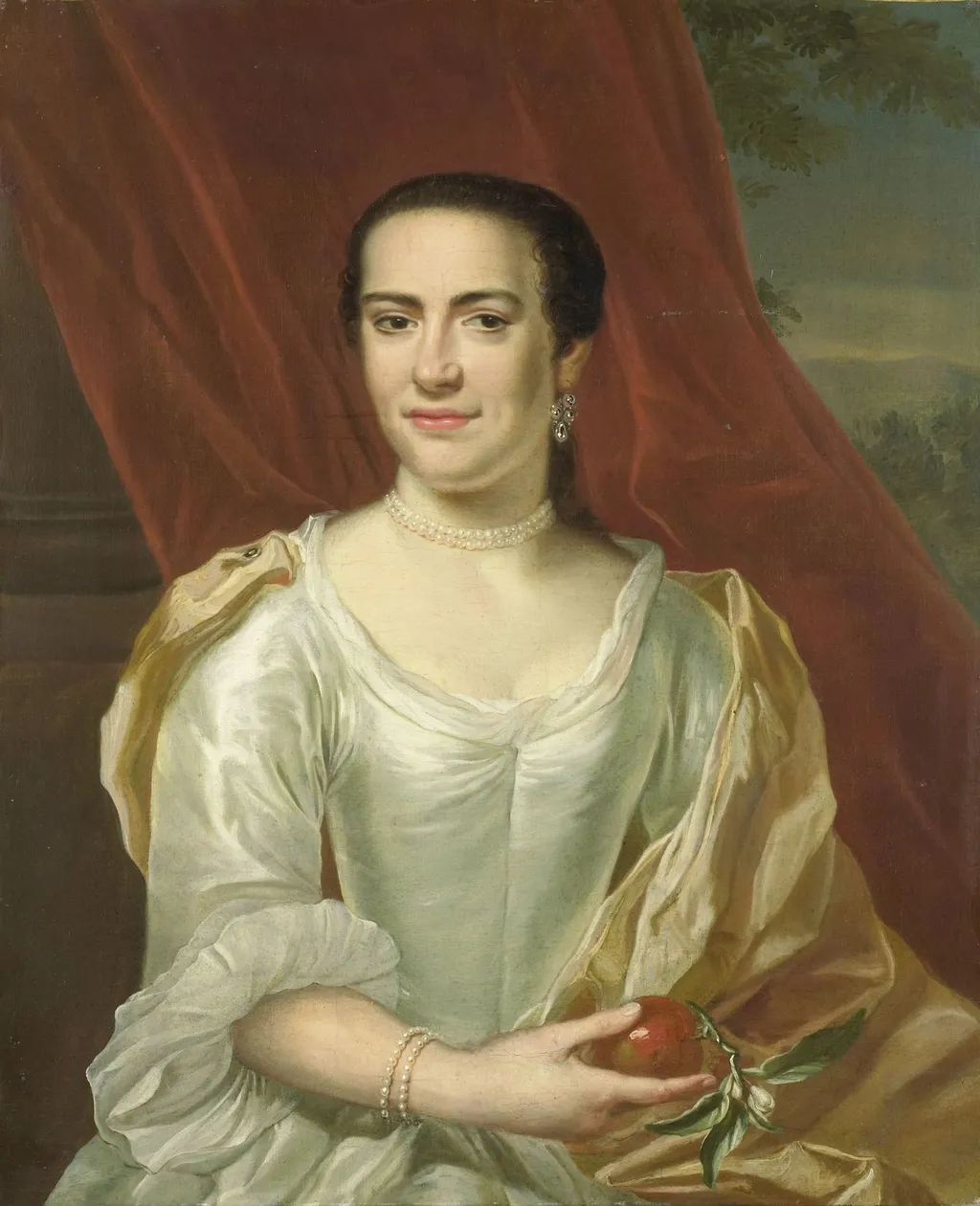 Margaretha Leuveling (1738-83), Wife of Justus Tjeenk, by Herman Frederik van Hengel, unspecified, 1756