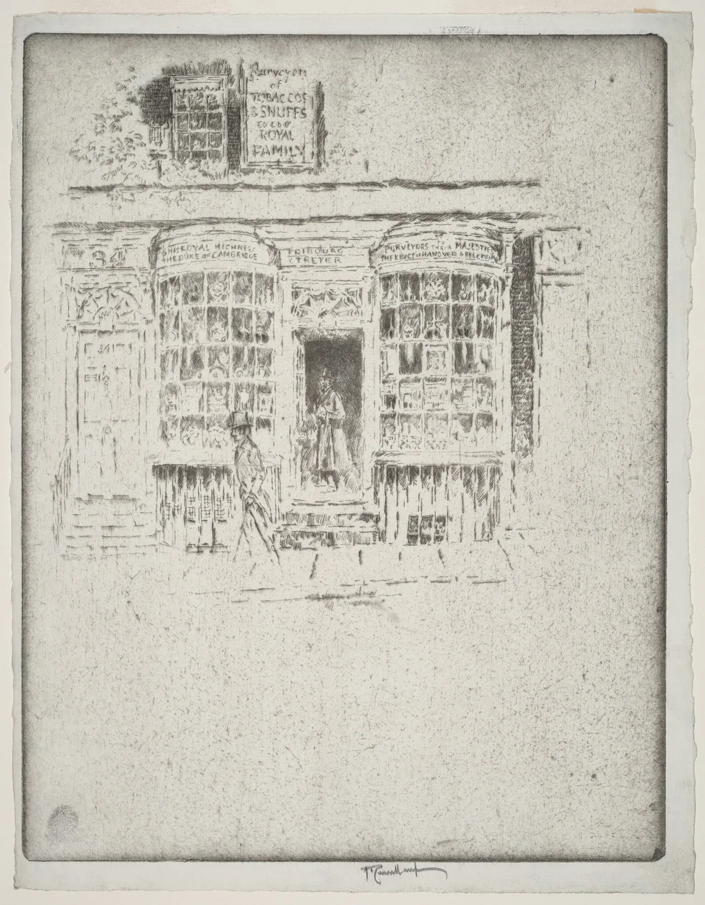 The Tobacco Shop, by Joseph Pennell, ink, 1903
