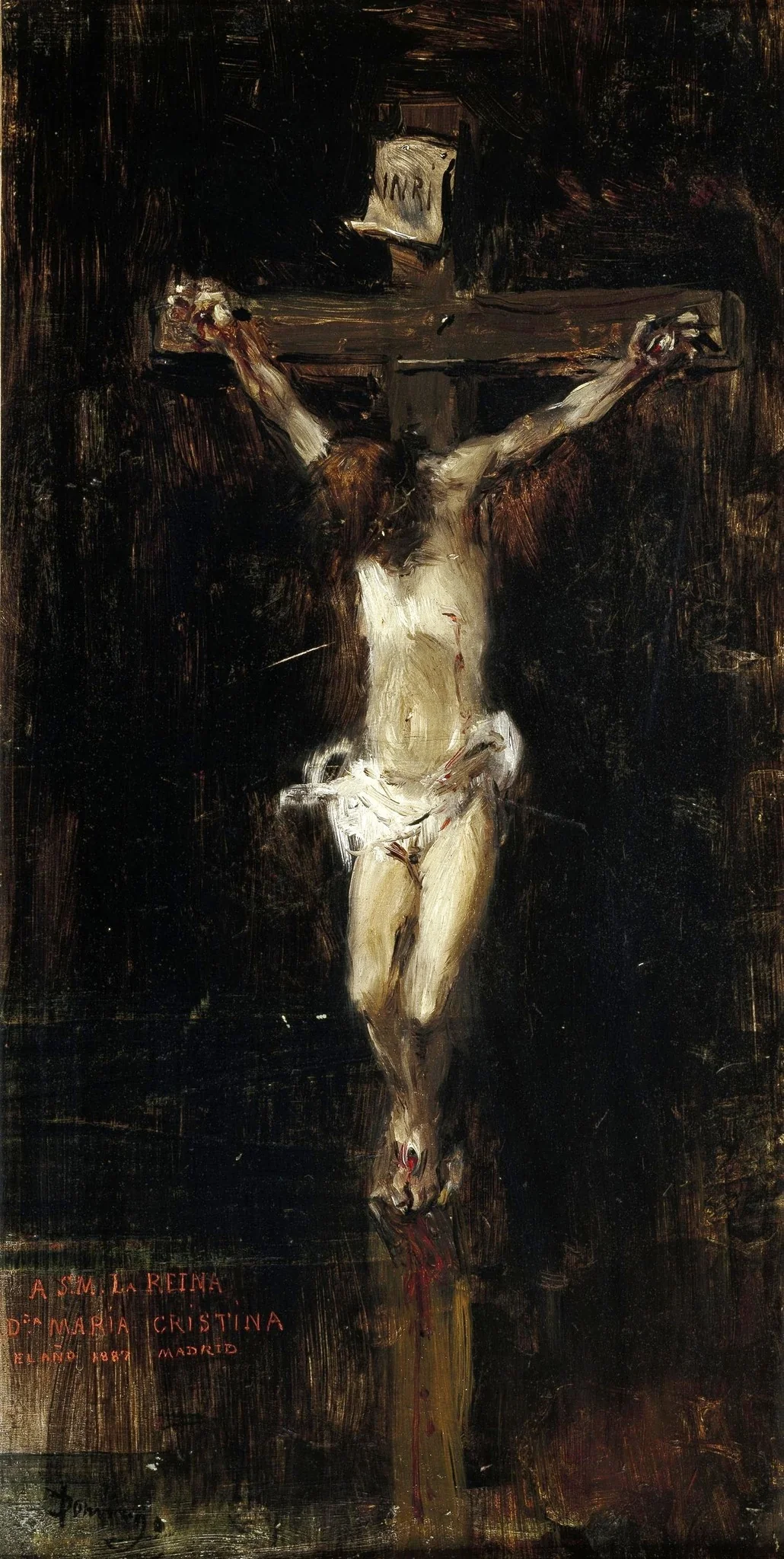 Cristo crucificado, detail