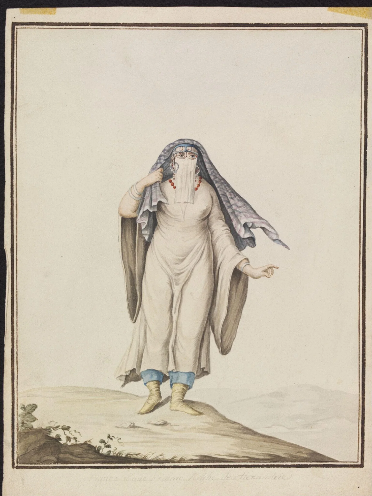 Figure d'une Femme Arabe de Alexandrie, detail