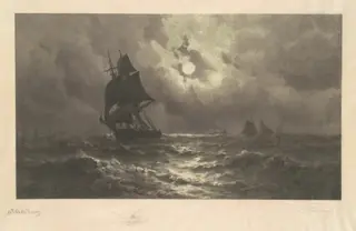 Going Westward, by Stephen Alonzo Schoff, ink, 1888