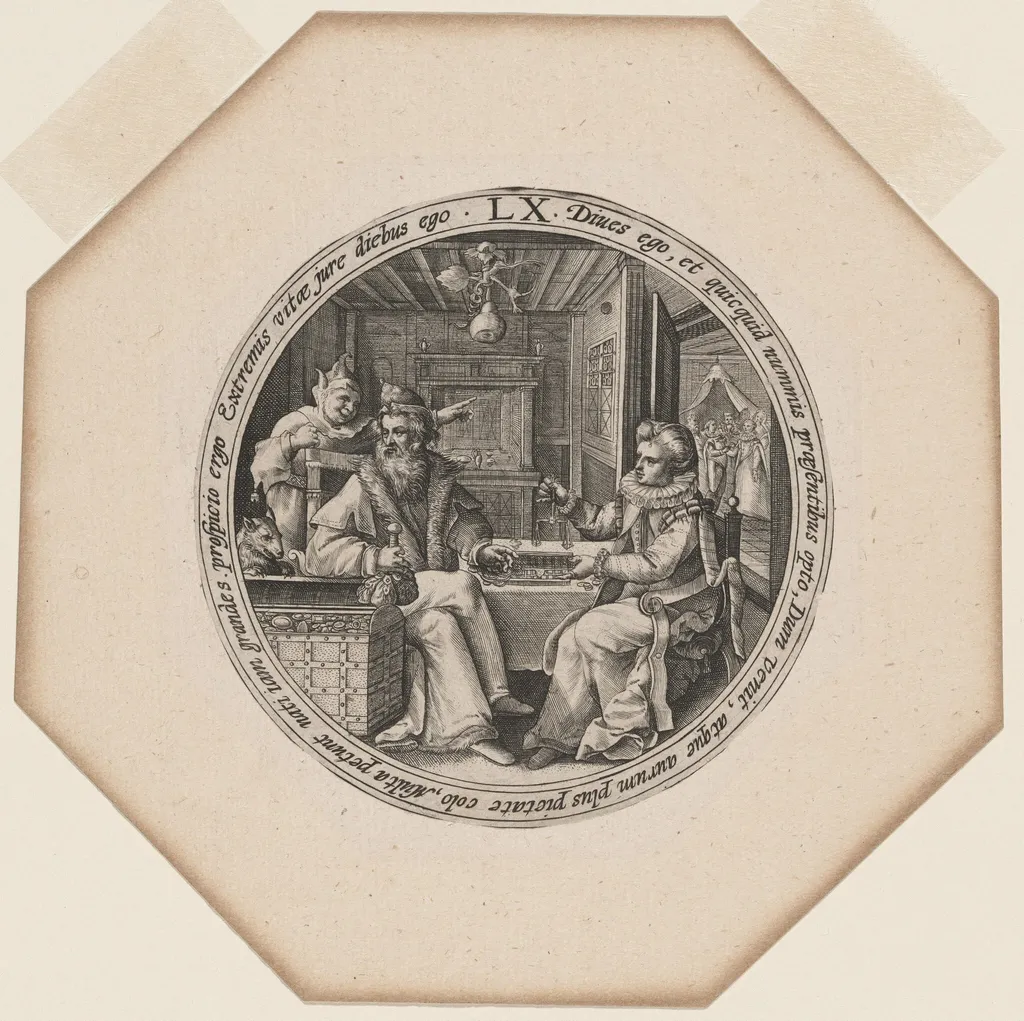 LX: Sixty Years, by Crispijn van de Passe I, ink, 1599