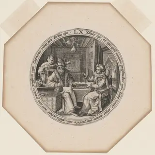 LX: Sixty Years, by Crispijn van de Passe I, ink, 1599
