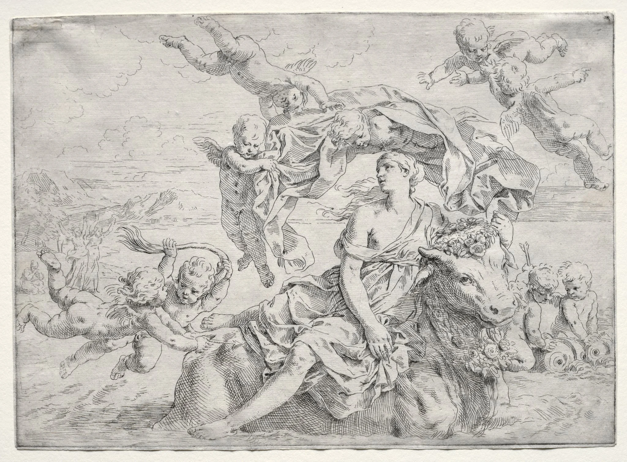 Rape of Europa, detail