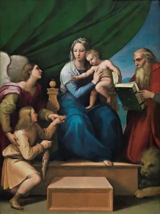 Madonna with the Fish, by Raphael, oil, 1513
