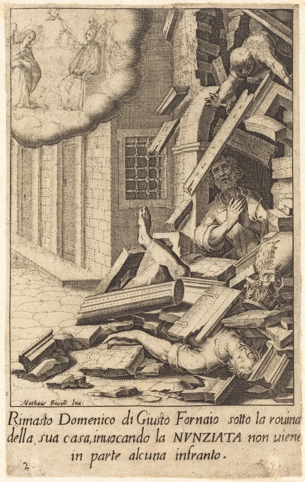 Domenico di Giusto, by Jacques Callot, ink, 1619