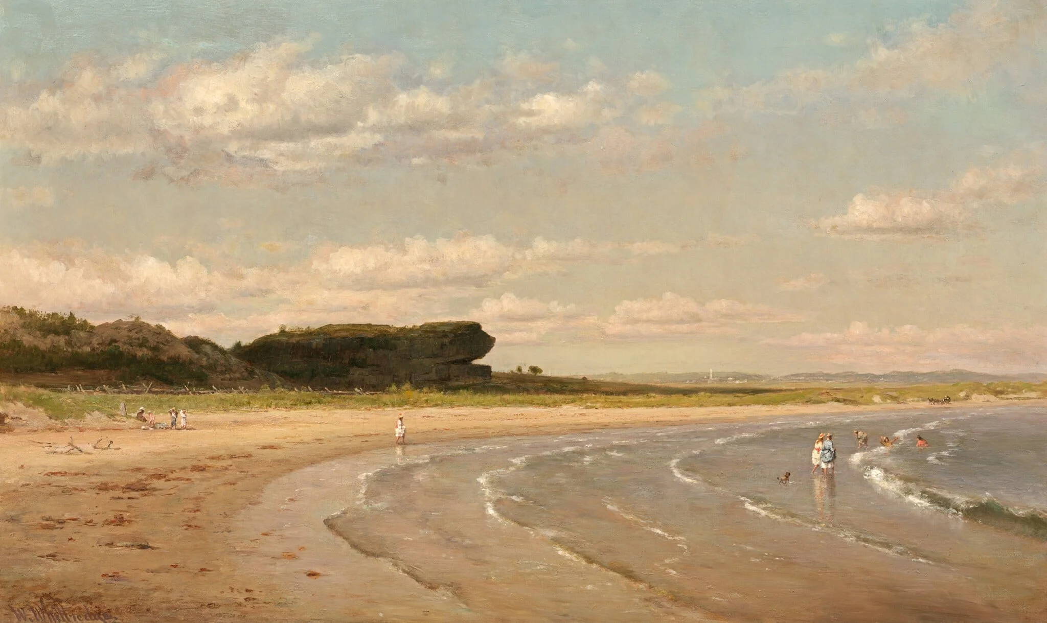 Second Beach, Newport, detail