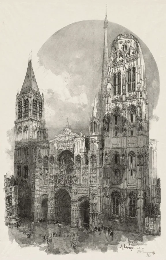 La Cathedrale de Rouen, detail