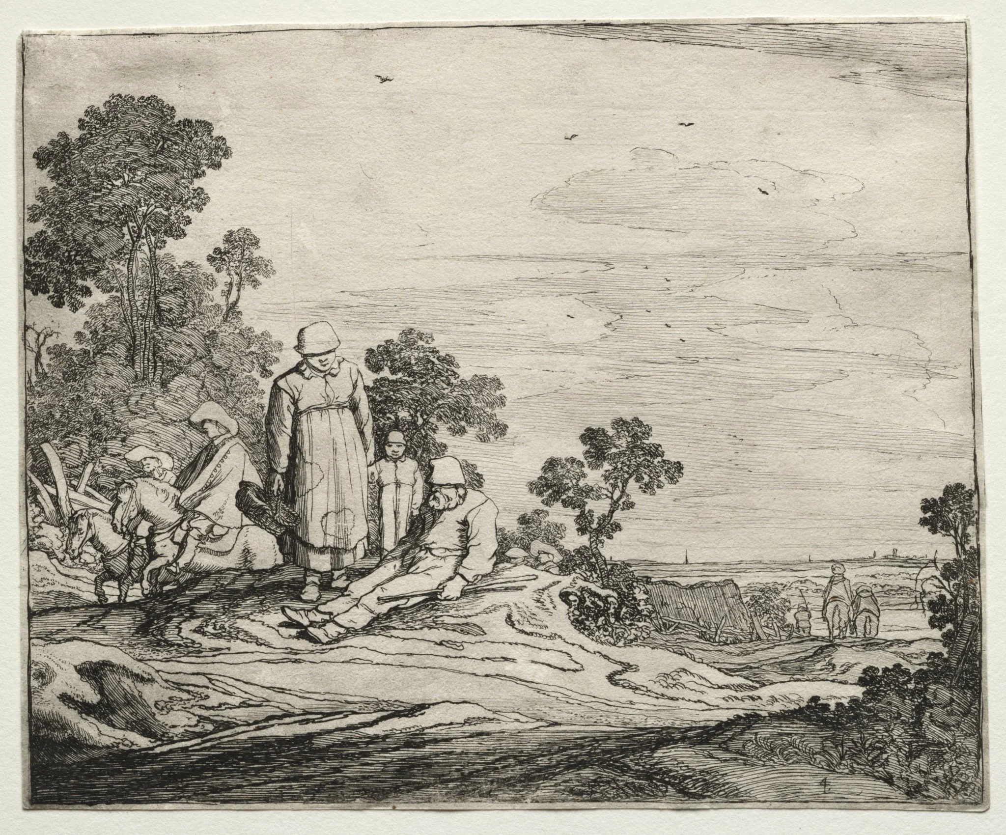 Landscape with Peasants, detail