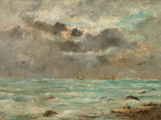 The Coast at Trouville, by Eugène Boudin, unspecified, 1882