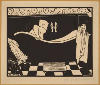 Le Bain (The Bath), by Félix Vallotton, ink, 1894