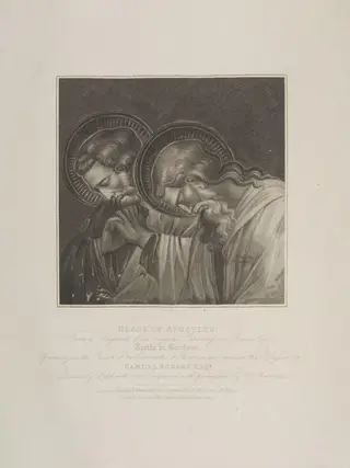 Heads of Apostles, by Thomas Cheesman, 1850