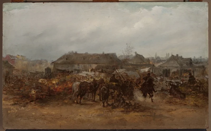 Marketplace in Przemyśl, detail