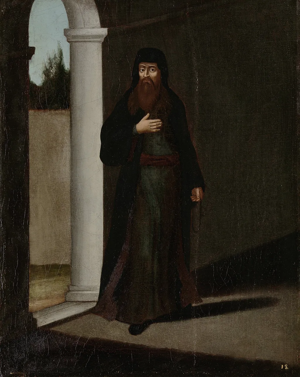 A Greek Priest, by Jean Baptiste Vanmour, oil, 1718
