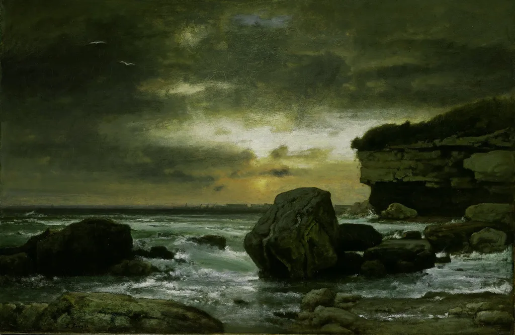 A Marine, by George Inness, oil, 1874