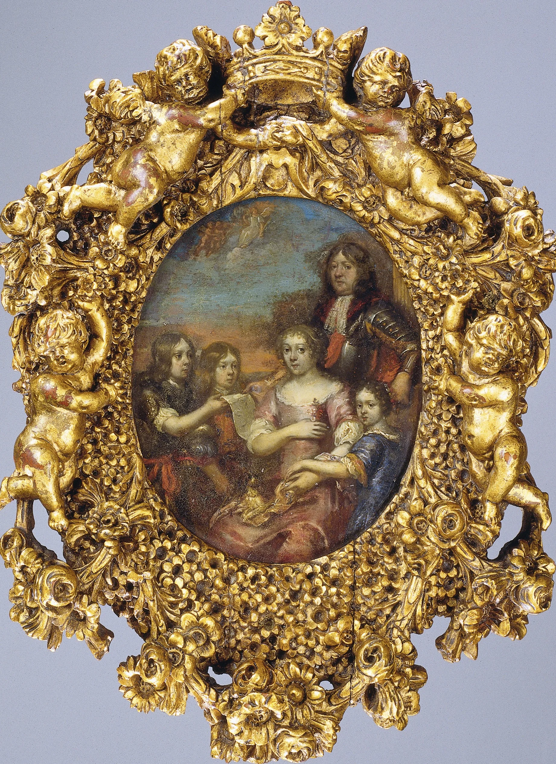 Family Portrait of Willem Hadriaan of Nassau, Lord of Odijk, with his Wife and Children, detail