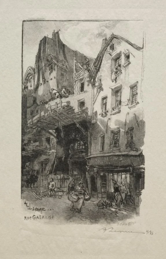 Rue Galande, detail