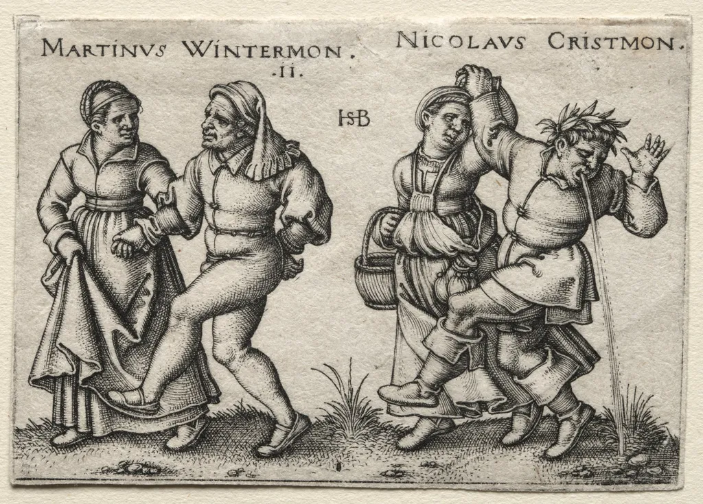 The Village Wedding:  Martinus Wintermon, by Sebald Beham, 1546