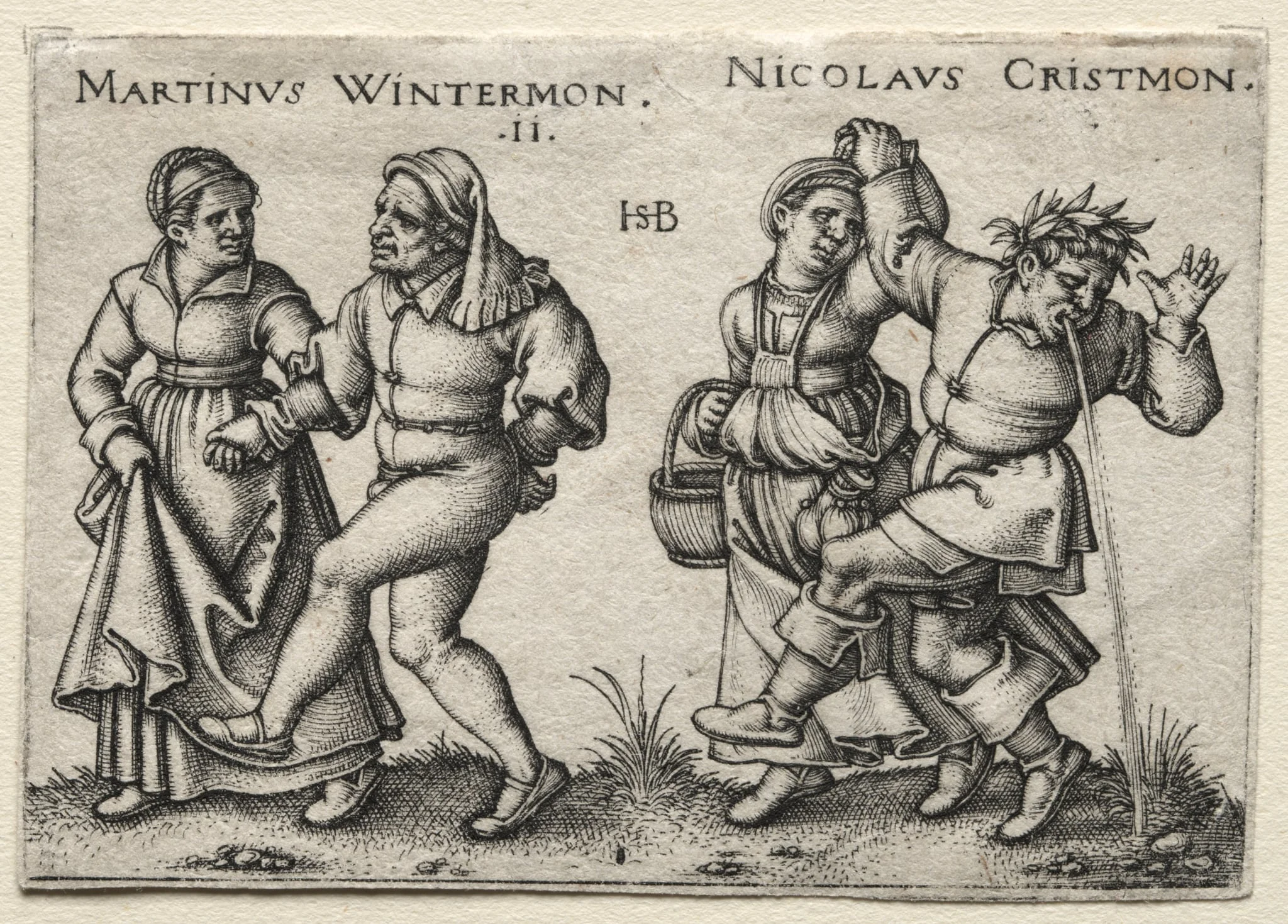 The Village Wedding: Martinus Wintermon, detail