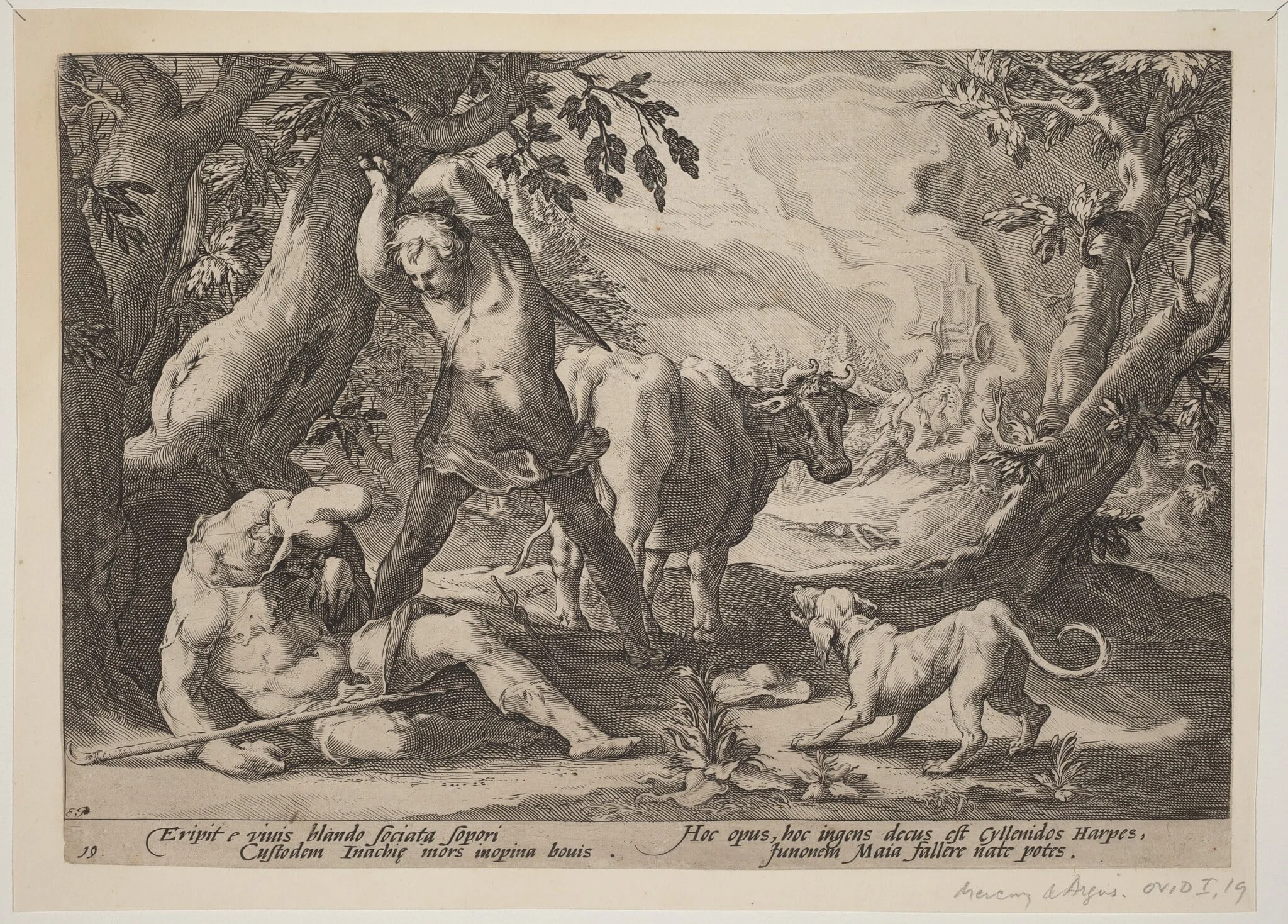 Landscape with Mercury Raising His Sword to Kill a Sleeping Argus, detail