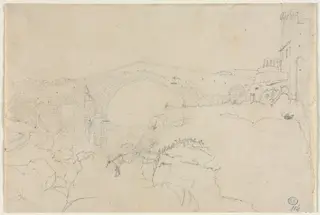 The Ponte dell'Abbadia at Vulci, by Jean Auguste Dominique Ingres, 1824