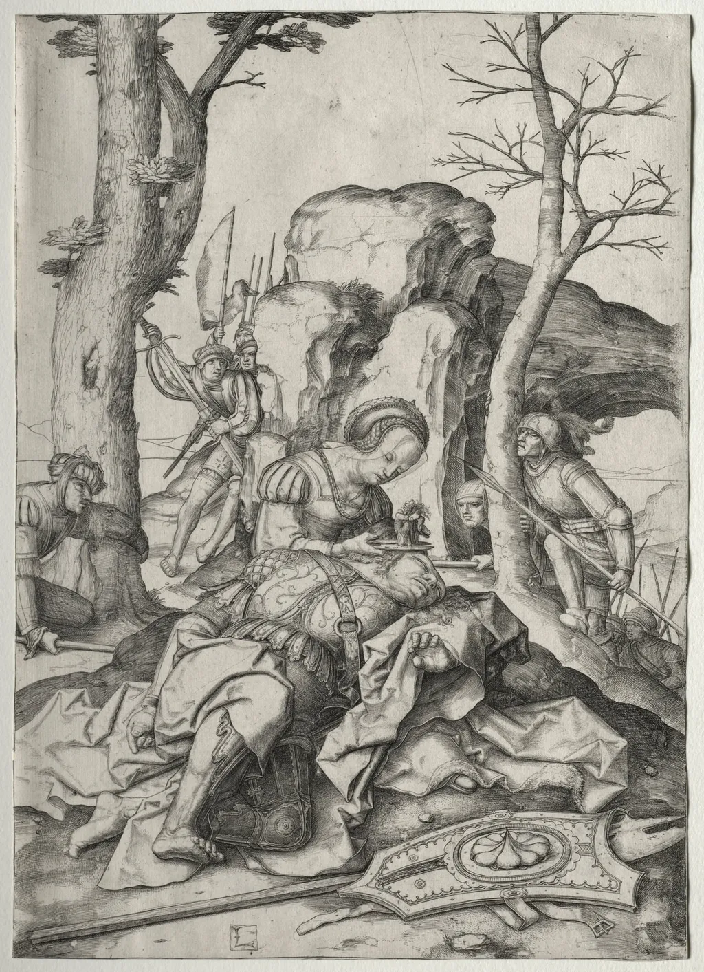 Samson and Delilah, by Lucas van Leyden, 1507