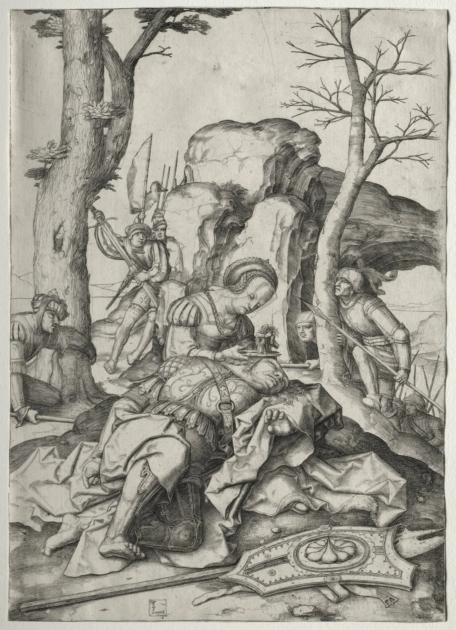 Samson and Delilah, detail
