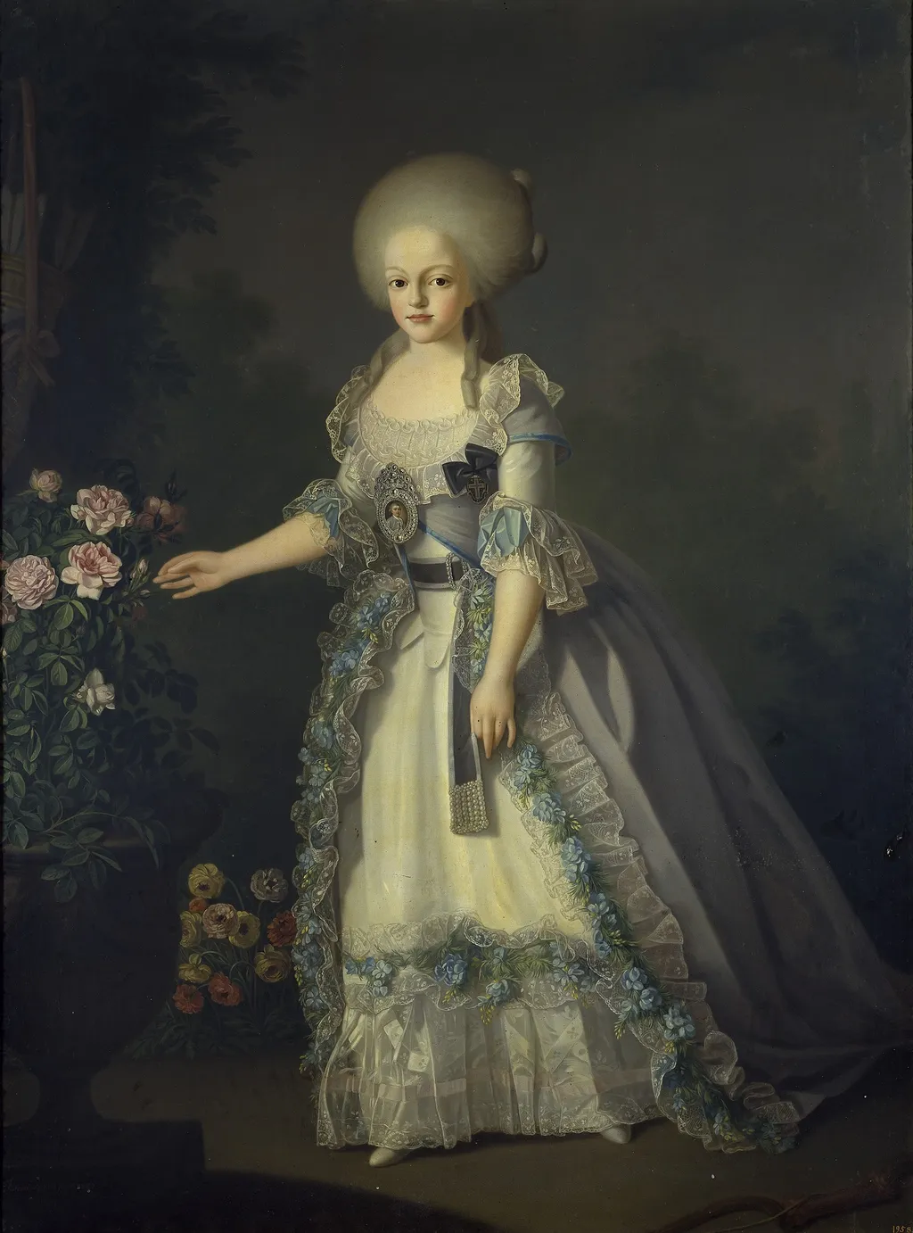 Carlota Joaquina infanta de España reina de Portugal, by Giuseppe Troni, oil, 1794