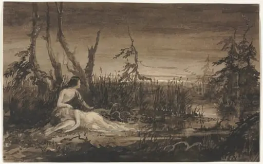 Figures in a Landscape, by Francis Danby, 1834