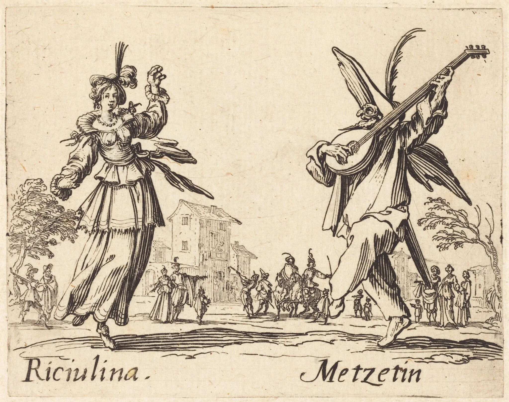 Riciulina and Metzetin, detail