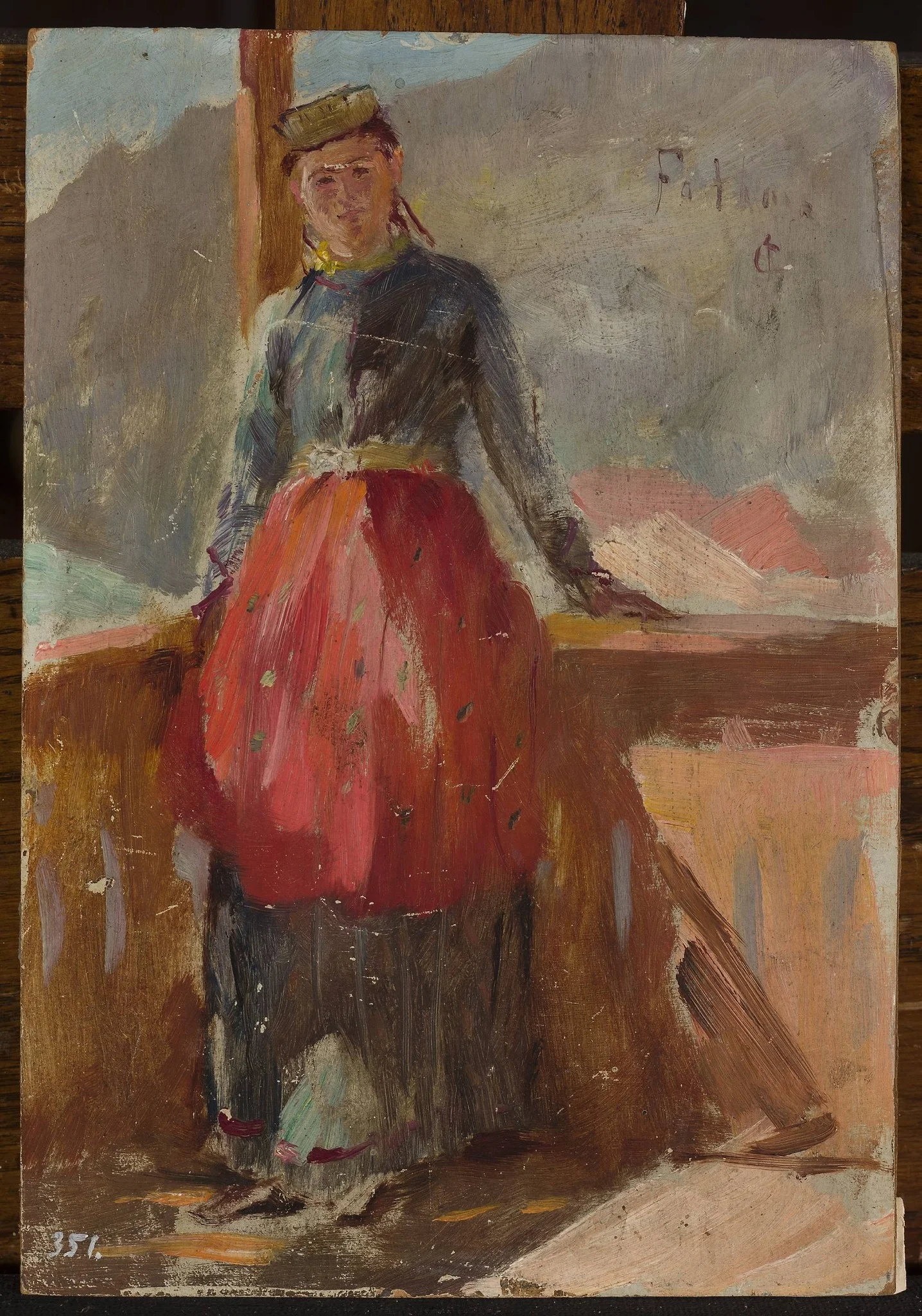 Tartar woman “Fathne”. From the journey to Crimea, detail