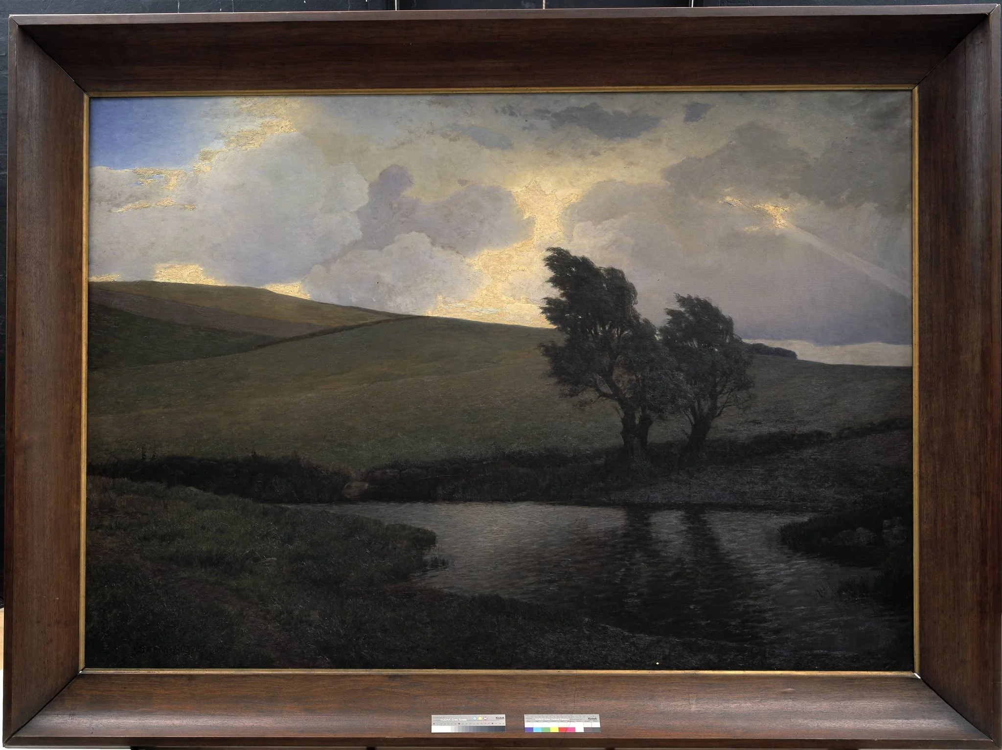 Showery Landscape. Jægerspris, Zealand, detail