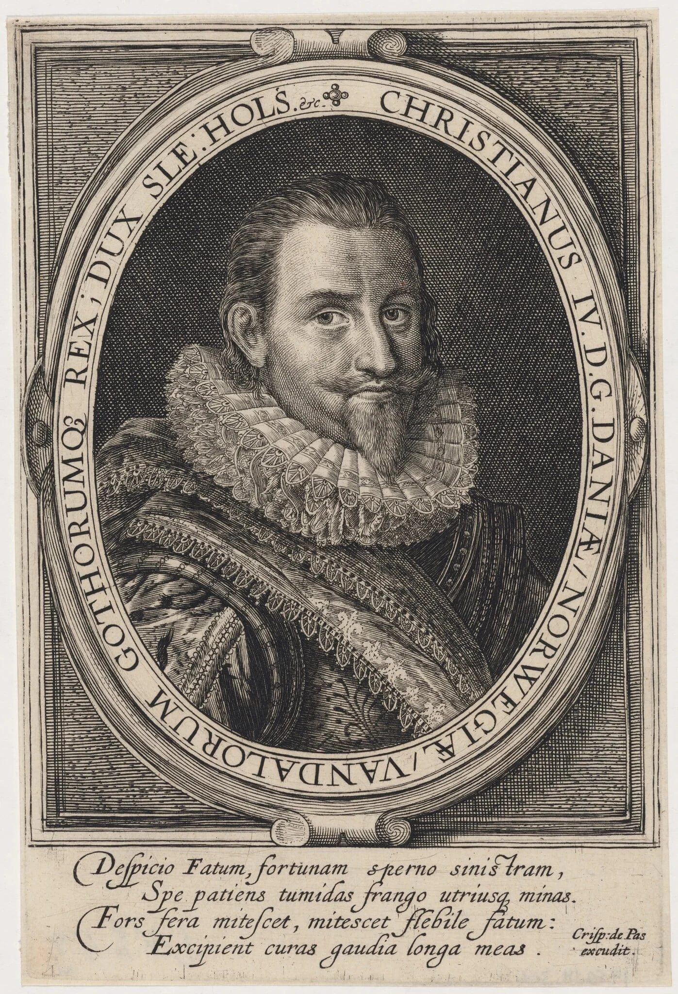 Christian IV, King of Denmark, detail