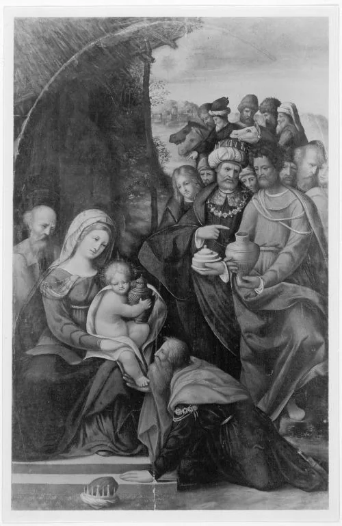 Anbetung der Könige, detail