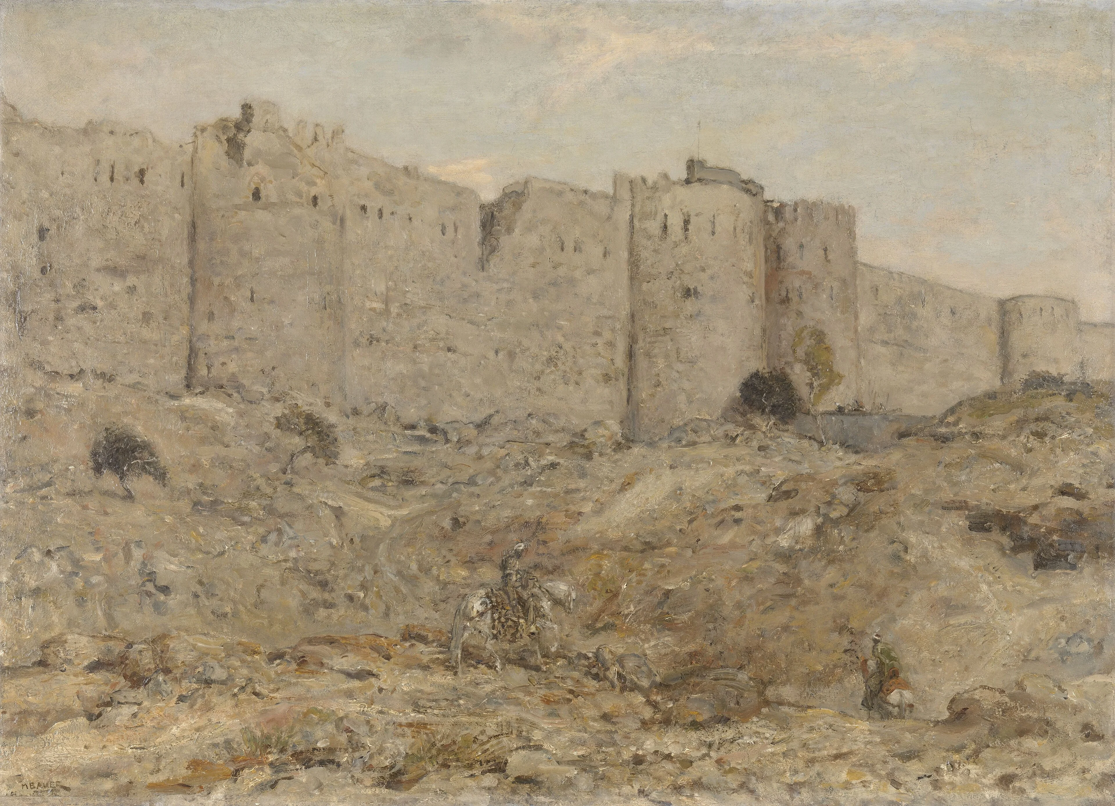 City wall in India, detail