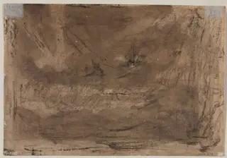 Compositional Study? (possibly for "Poussin’s Deluge") (verso), by Théodore Géricault, 1816