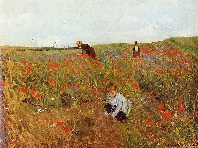 Poppies in a Field, detail