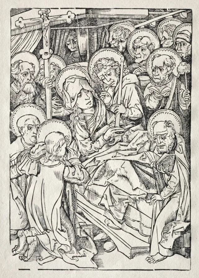 Der Tod der Maria, detail