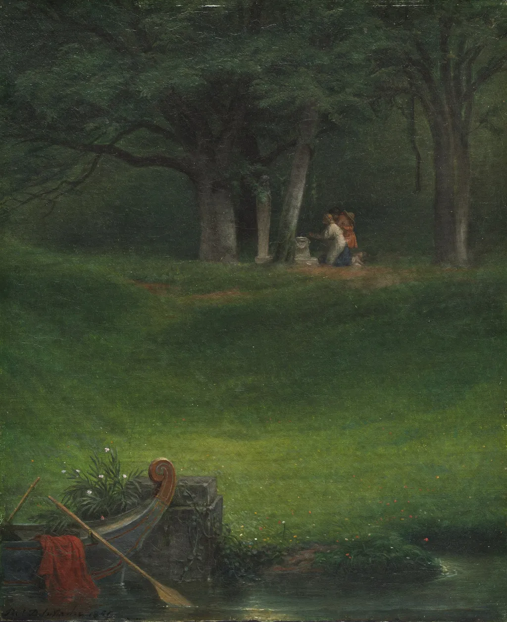 Offering to the God Pan, by Paul Delaroche, unspecified, 1855