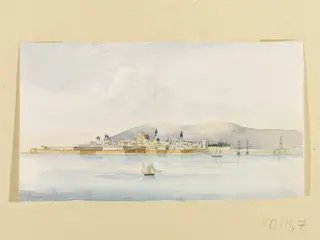 Acre, by Francis Howard Captain Vyse, watercolor, 1830