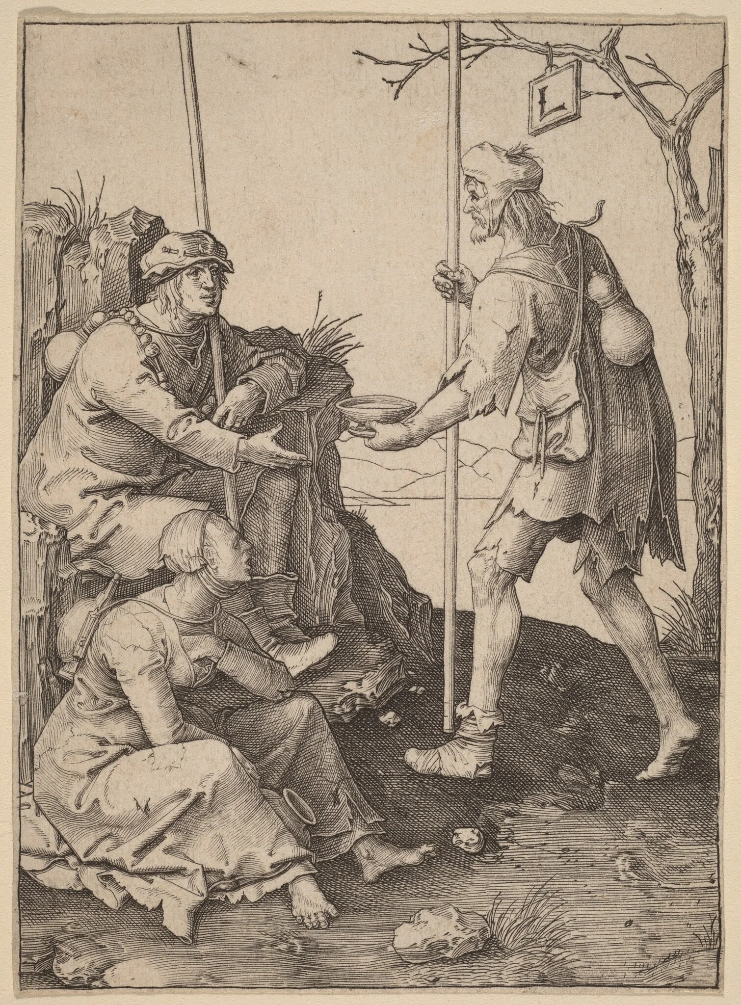 The Beggars, detail