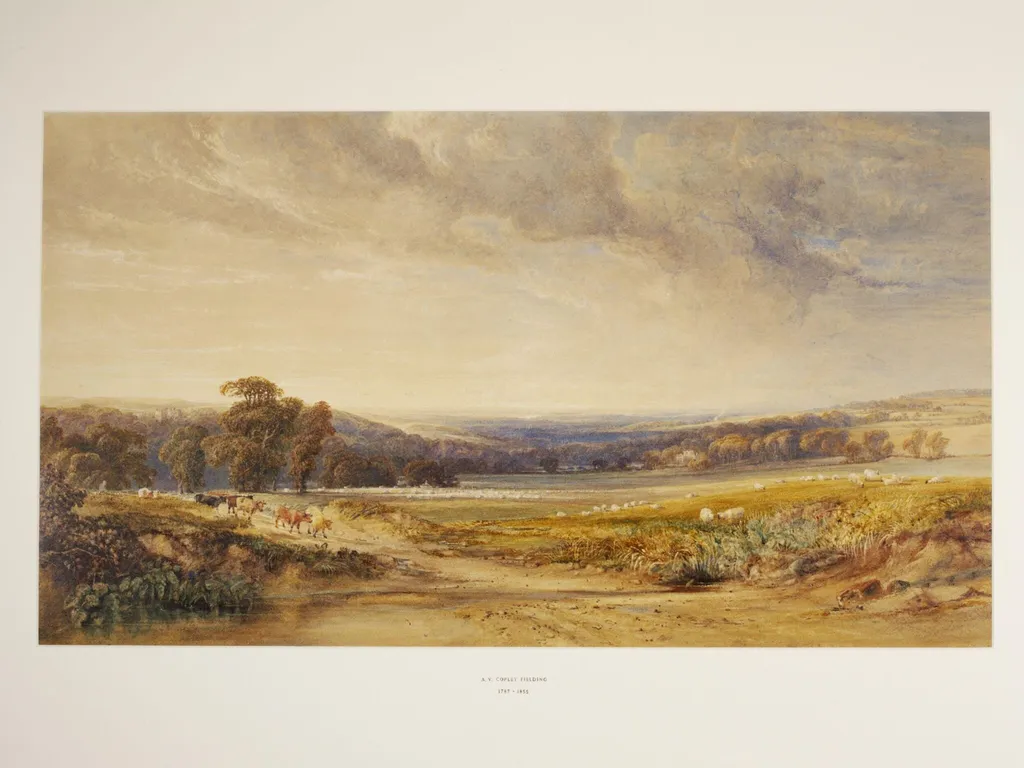 Vale of Irthing, Cumberland, by Copley Fielding, watercolor, 1850
