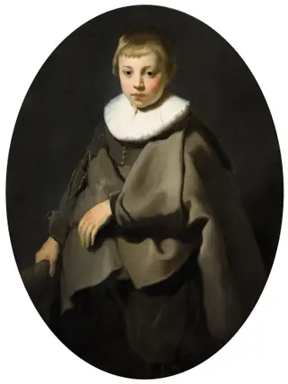 Portrait of a Boy in Gray, by Jacob Adriaensz Backer, oil, 1634