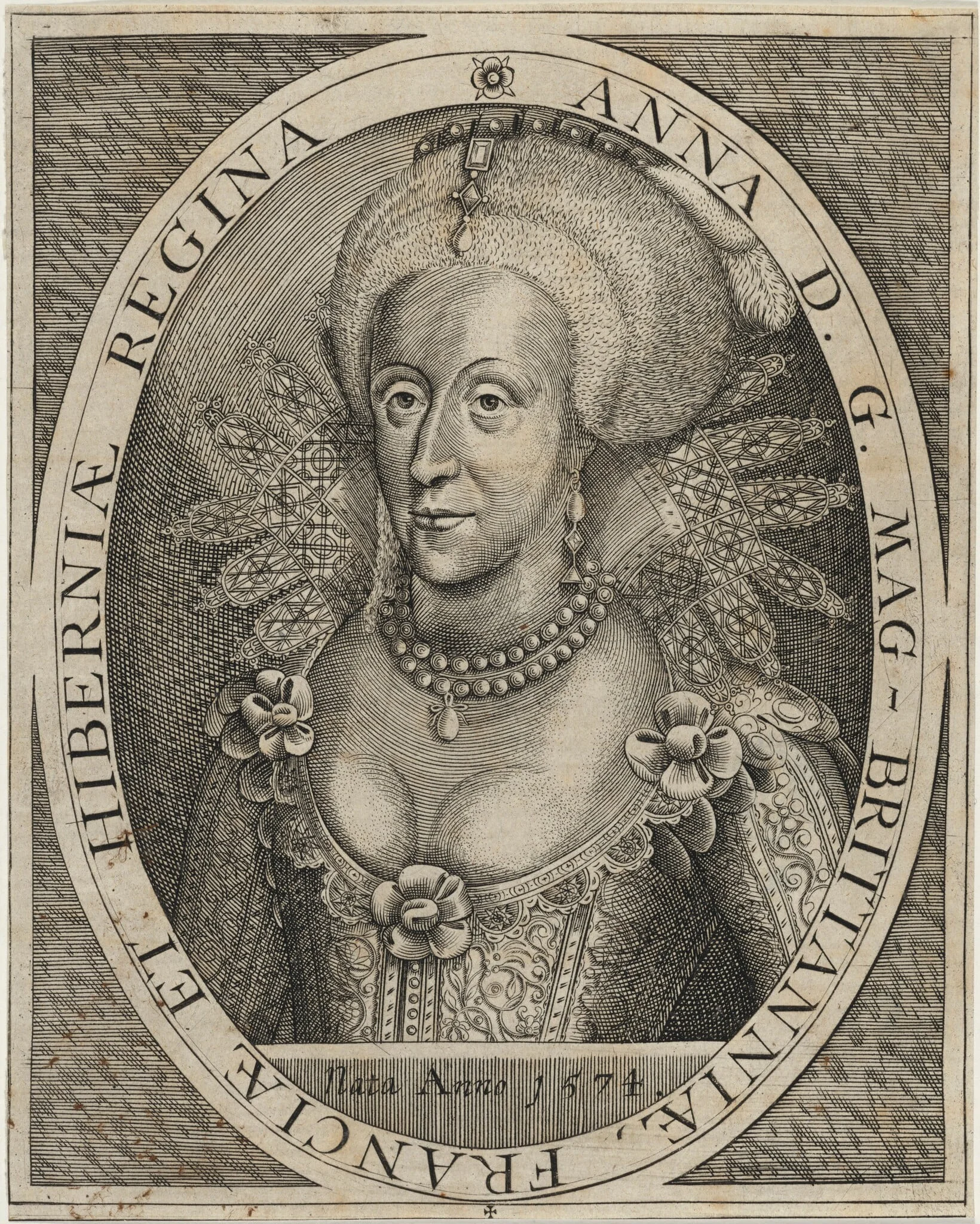 Anne of Denmark, Queen of James I, detail