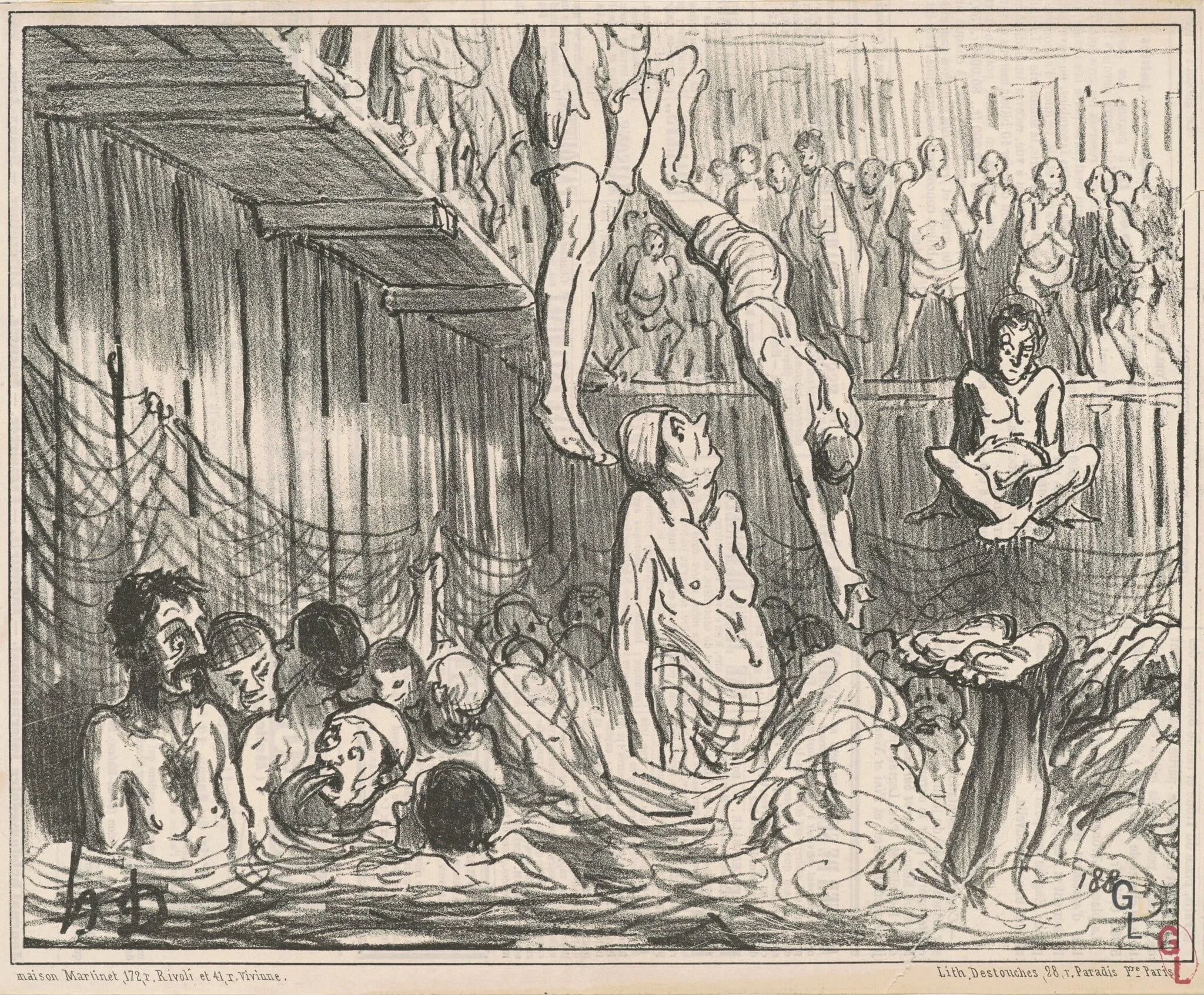 Les bains a quatre sous, detail