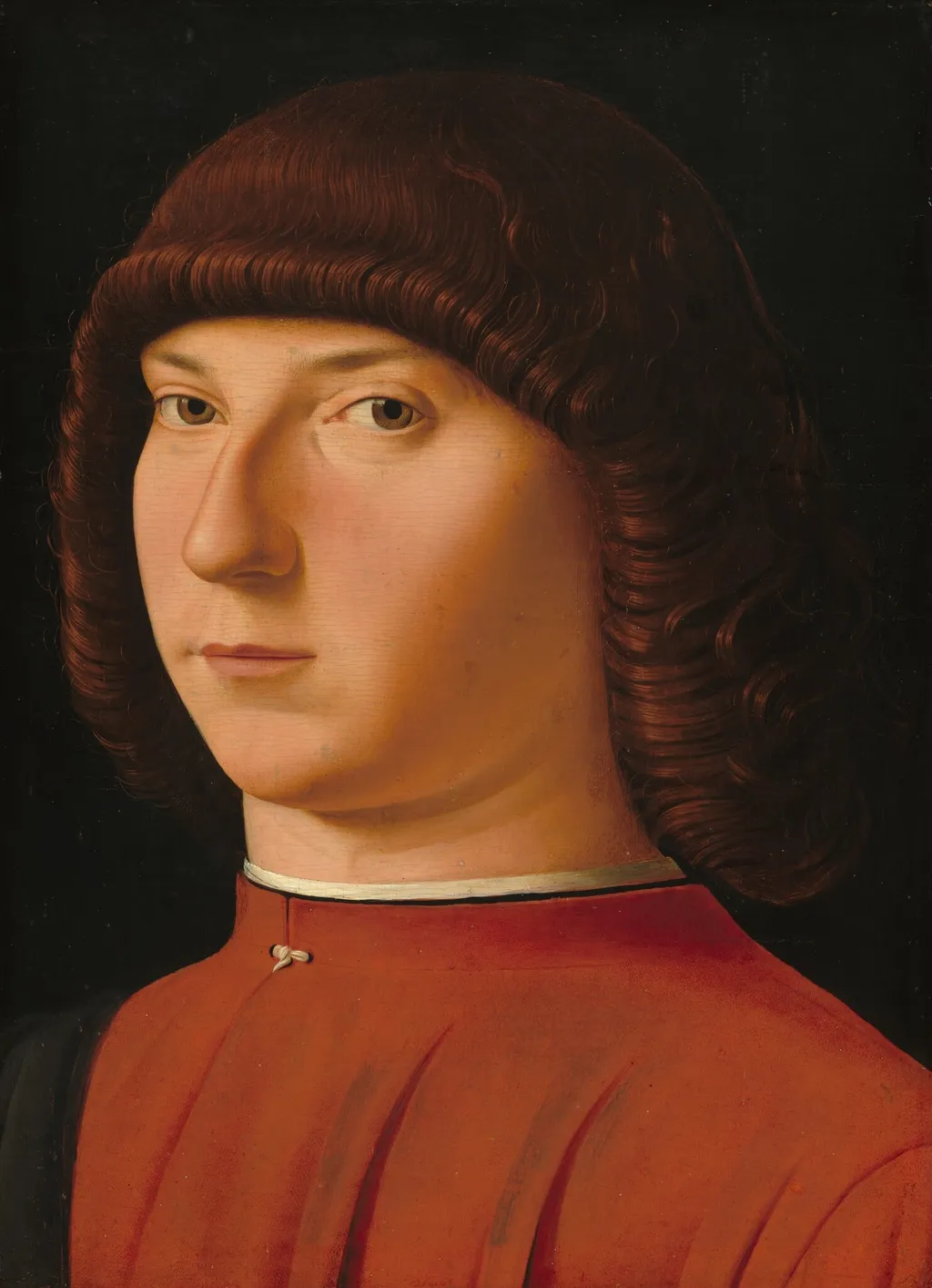 Portrait of a Young Man, by Antonello da Messina, oil, 1477