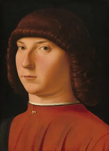 Portrait of a Young Man, by Antonello da Messina, oil, 1477
