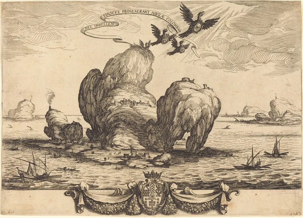 The Great Rock, by Jacques Callot, ink, 1623