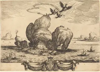 The Great Rock, by Jacques Callot, ink, 1623